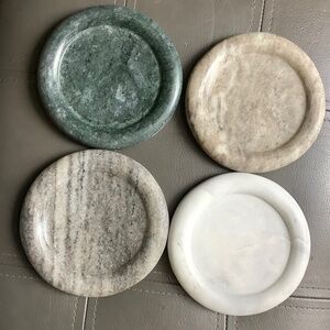 Aegean Marble Coasters 4x BNIB